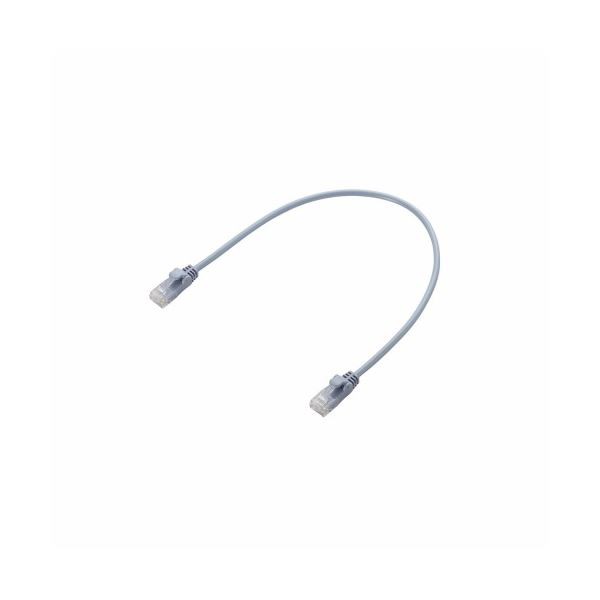 (まとめ)エレコム Gigabit やわらかLANケーブル(Cat6準拠) LD-GPY/BU03〔×10セット〕〔代引不可〕の通販は