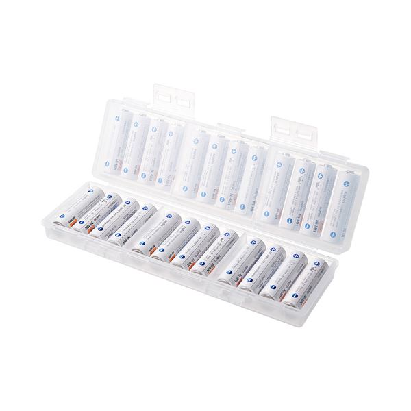 （まとめ）サンワサプライ 電池ケース（単3形専用大容量タイプ・クリア） DG-BT7C〔×5セット〕〔代引不可〕の通販は 7,770円