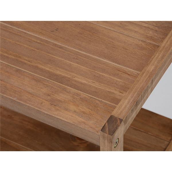 オープンラック 収納棚 3段 幅75cm×奥行28cm 木製 ライトブラウン マルチ リビング ダイニング キッチン〔代引不可〕の通販は