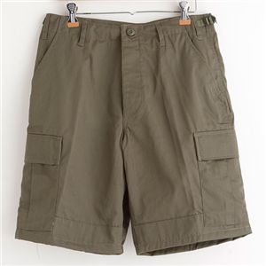 アメリカ軍 BDU カーゴショートパンツ ／迷彩服パンツ 〔 Lサイズ 〕 リップストップ オリーブ 〔 レプリカ 〕〔代引不可〕の通販は 7,538円