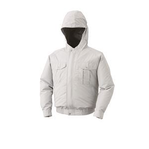 KU90800 空調服 R ポリエステル製フード付き チタン加工 FAN2200G・RD9261・LIPRO2セット シルバー XL〔代引不可〕の通販は