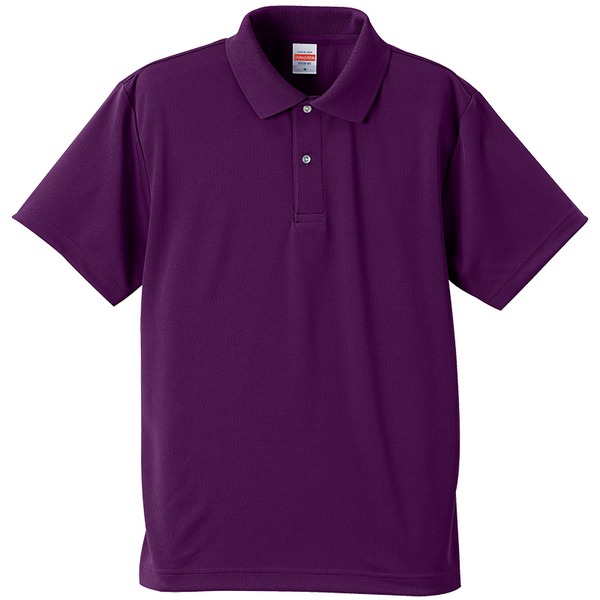 さらさらドライポロシャツ 3枚セット 〔 Sサイズ 〕 半袖 UVカット／吸汗速乾 4.1オンス バーガンディー／パープル／ネイビー〔代引不可〕の通販は 6,560円