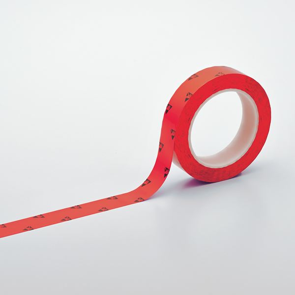 クリーンルーム用ラインテープ(帯電防止タイプ) HCPAS-25R カラー：赤 25mm幅〔代引不可〕の通販は 5,451円