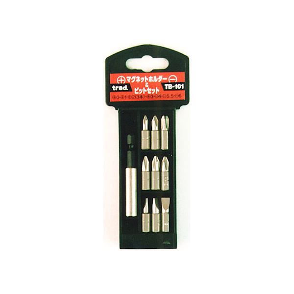 (業務用25個セット) TRAD マグネットホルダー＆ビットセット/先端工具 TBー101〔DIY用品/大工道具〕〔代引不可〕の通販は