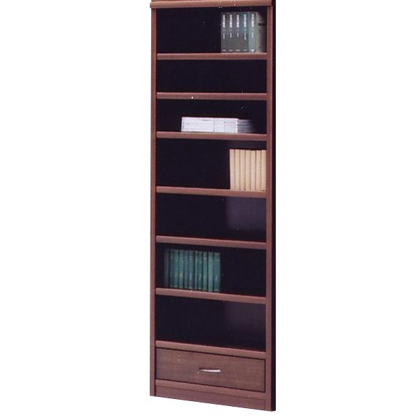 オープンラック 収納棚 幅65cm ブラウン 木製 棚板 引き出し収納付 日本製 Glacso2 グラッソ2 完成品 玄関渡し〔代引不可〕の通販は