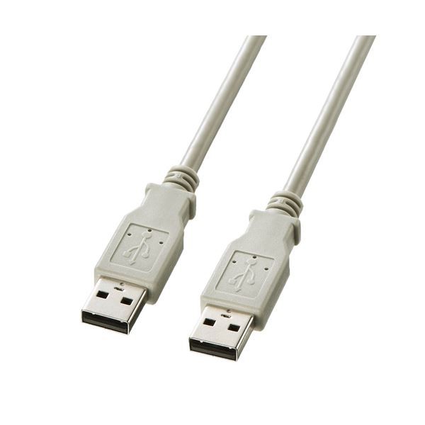 (まとめ)サンワサプライ USBケーブル KB-USB-A1K2〔×5セット〕〔代引不可〕の通販は
