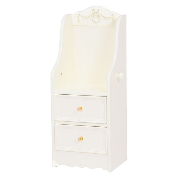 ランドセルラック 収納棚 幅35cm スリム ホワイト 木製 引き出し収納