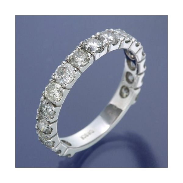 K18WG ダイヤリング 指輪 2ctエタニティリング 16号〔代引不可〕の通販は