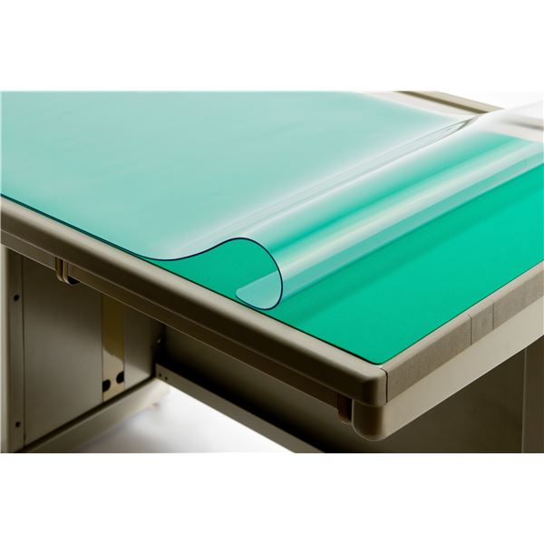 プラス あんしんデスクマット 〔W型/690mm×1390mm〕 斜めカット加工 下敷き付き DM-147AW送料込み 業務用5セット) プラス あんしんデスクマット 〔W型⁄690mm×1390mm〕 斜め