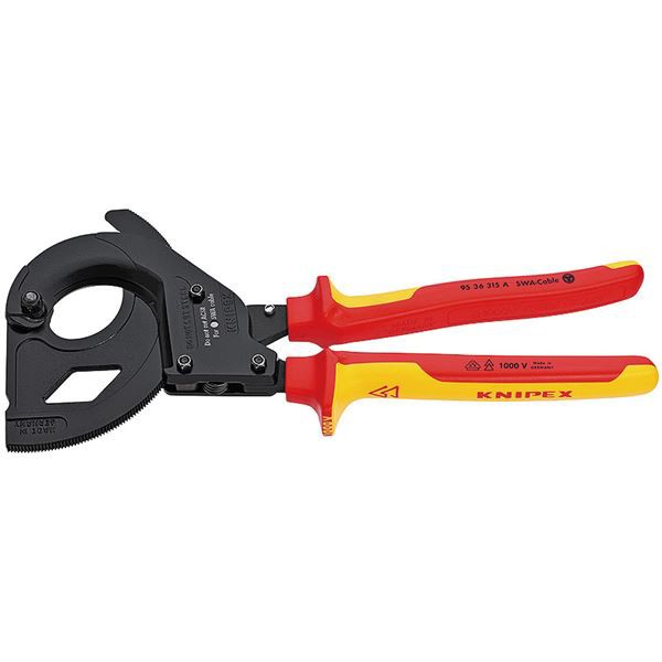 KNIPEX（クニペックス）9536-315A 絶縁ラチェットケーブルカッター SWA用〔代引不可〕