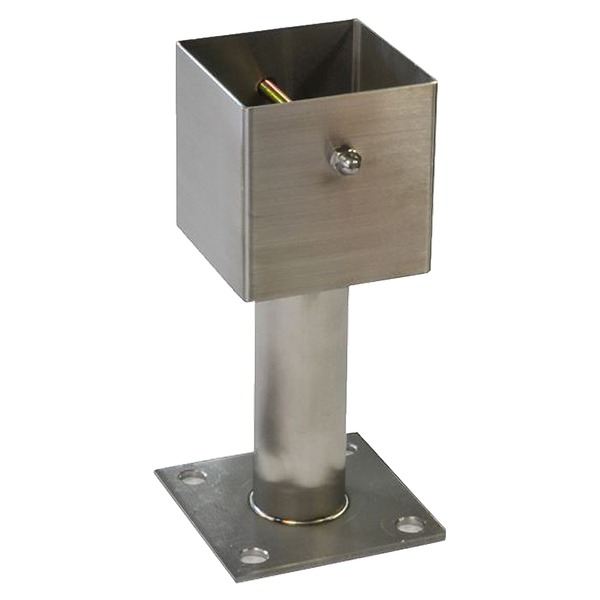 ステンレス装飾柱受（ポーチ受） デラックス 90角〔0205-00067〕〔代引不可〕の通販は 6,947円