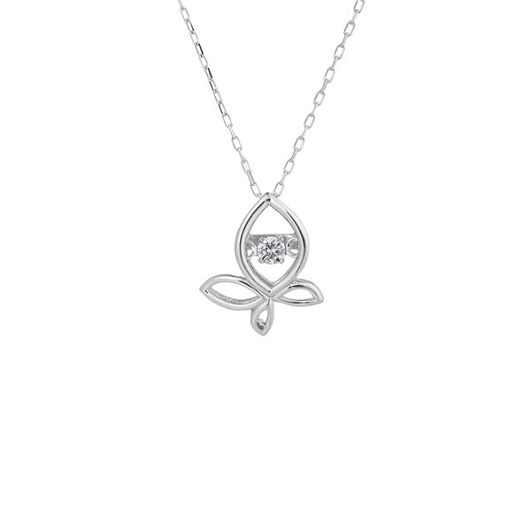 ダンシングストーンペンダント/ネックレス〔K18WG・天然ダイヤモンド0.03ct〕FTW-2146_18WG〔代引不可〕の通販は