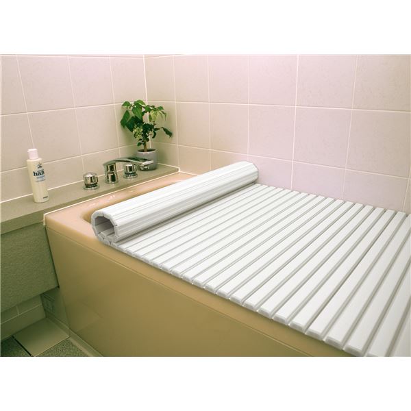 シャッター式風呂ふた/巻きフタ 〔75cm×160cm用〕 ホワイト SGマーク認定 日本製〔代引不可〕の通販は