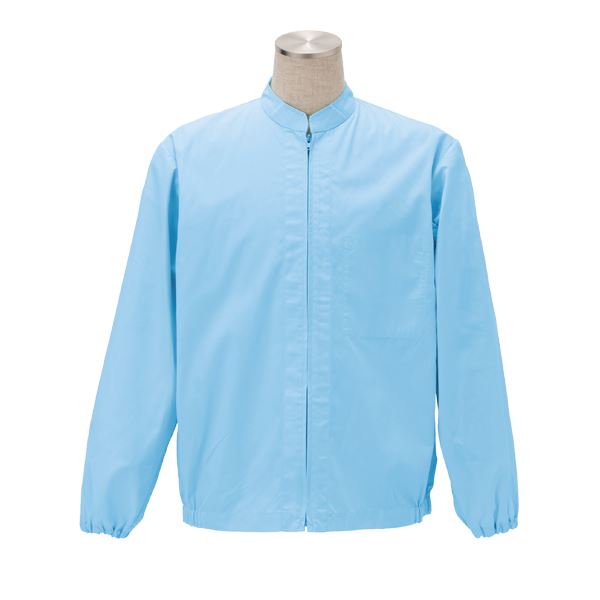 工場用白衣/ユニフォーム 〔男女兼用 SSサイズ/サックス〕 インナーネット付 左胸内ポケット 『workfriend』 SKA261〔代引不可〕の通販は 5,366円