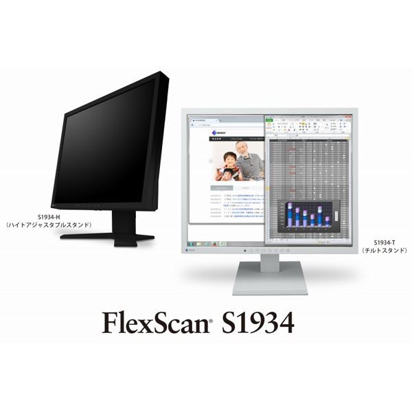 EIZO 48cm(19.0)型カラー液晶モニター FlexScan S1934-H ブラック S1934-HBK〔代引不可〕