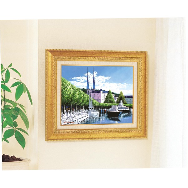 名画額縁 フレームセット F6号 モネ 「アルジャントーユの橋」 460×552