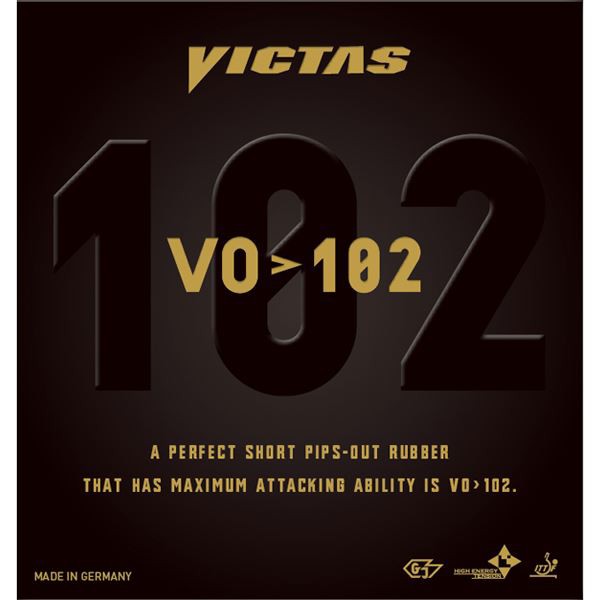 ヤマト卓球 VICTAS(ヴィクタス) 表ソフトラバー VO〕102 020222 ブラック MAX〔代引不可〕