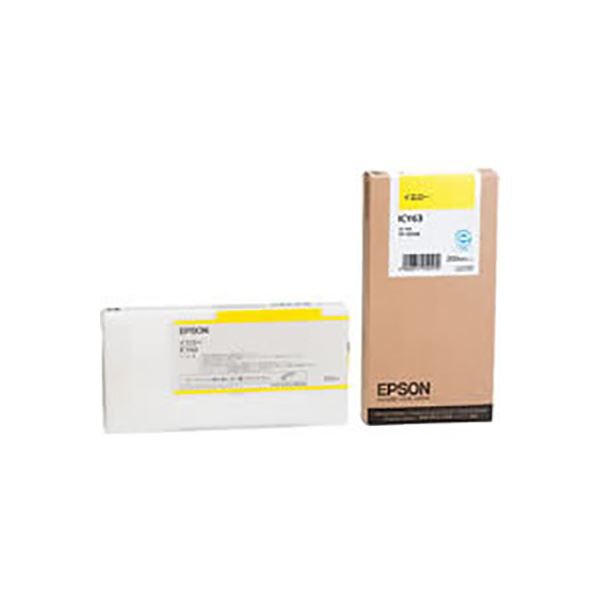 (業務用3セット) 〔純正品〕 EPSON エプソン インクカートリッジ 〔ICY63 イエロー〕〔代引不可〕