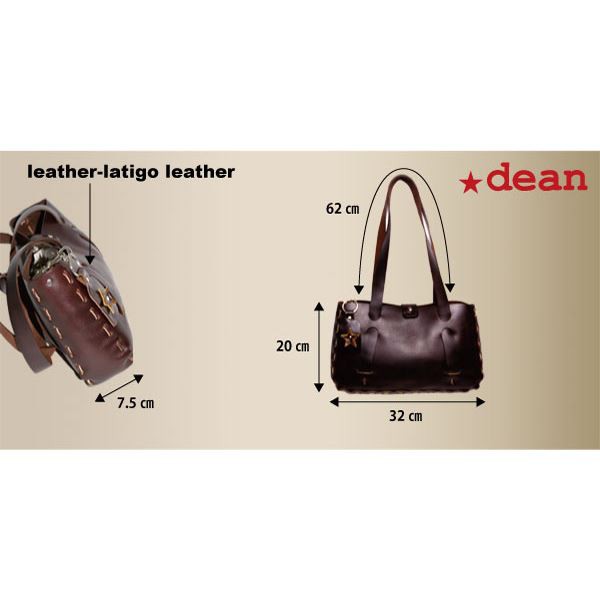 dean（ディーン） small whip stitched tote トートバッグ シルバー