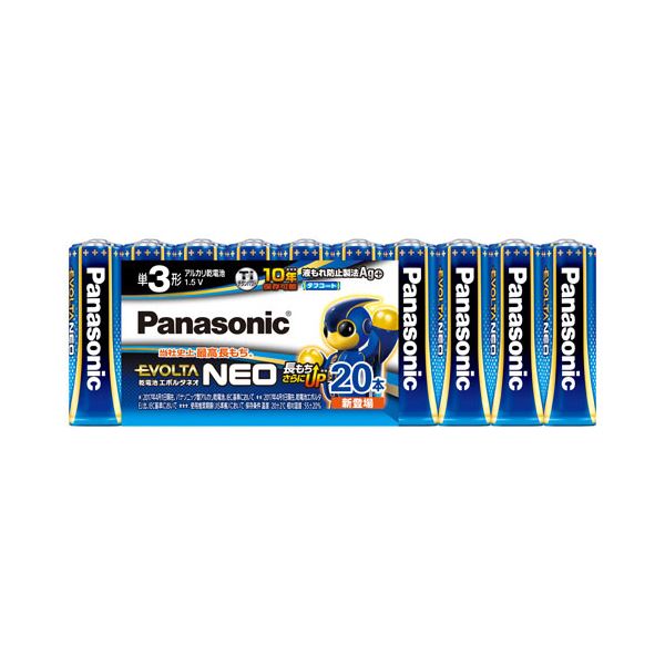 （まとめ） Panasonic 乾電池エボルタネオ単3形 20本 LR6NJ／20SW〔×2セット〕〔代引不可〕の通販は