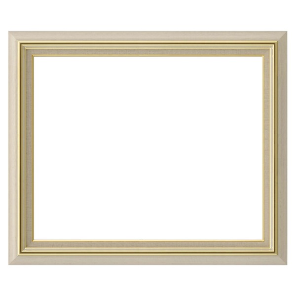 日本製 油絵額縁/フレーム 〔F30号/アイボリー〕 壁掛けひも/アクリル/ 8116〔代引不可〕の通販は