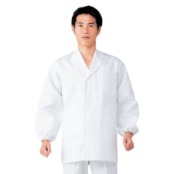 workfriend 男子調理用白衣綿100%長袖 SKG310 Mサイズ〔代引不可〕の通販は