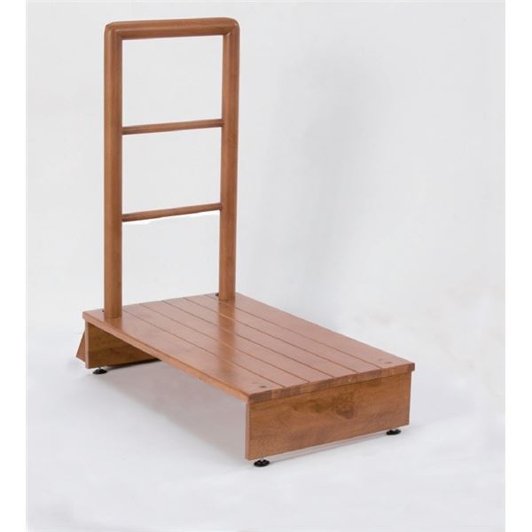 天然木手すり付き玄関踏み台 70cm幅〔代引不可〕の通販は