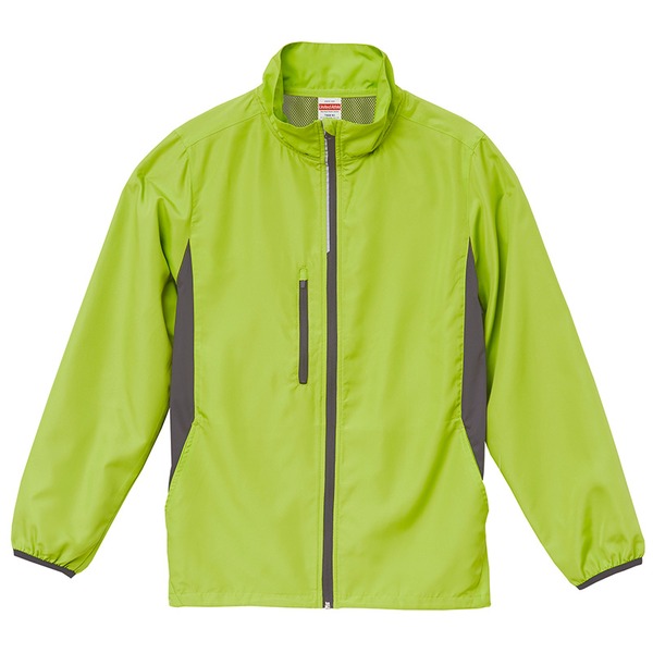 シャカシャカと音がしない撥水＆防風加工・リフレクター・裏地付スタンドジップジャケット　ライムエイド　Ｓ〔代引不可〕の通販は