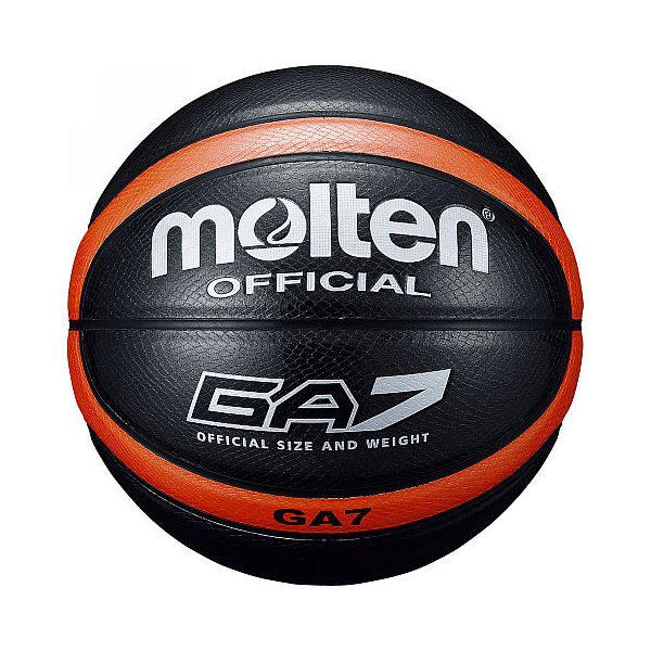 〔モルテン Molten〕 バスケットボール 〔7号球〕 ブラック 人工皮革 BGA7KO 〔運動 スポーツ用品〕〔代引不可〕