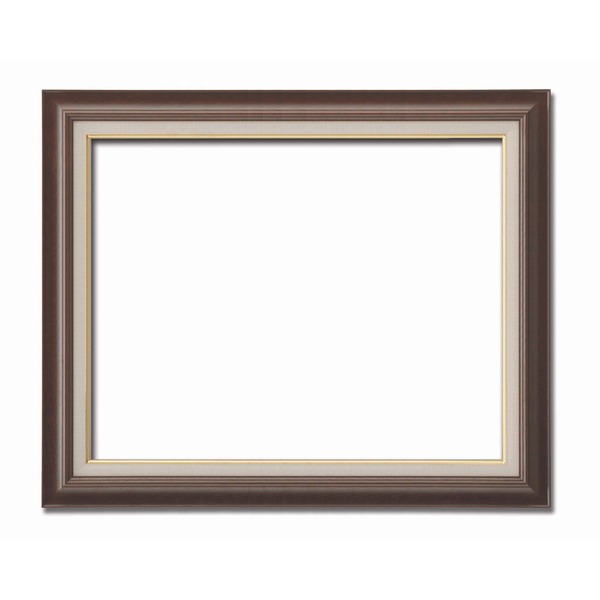 〔油額〕油絵額・キャンバス額・木製油絵額・茶色油絵額　 F20号（727×606mm）「ブラウン」〔代引不可〕の通販は