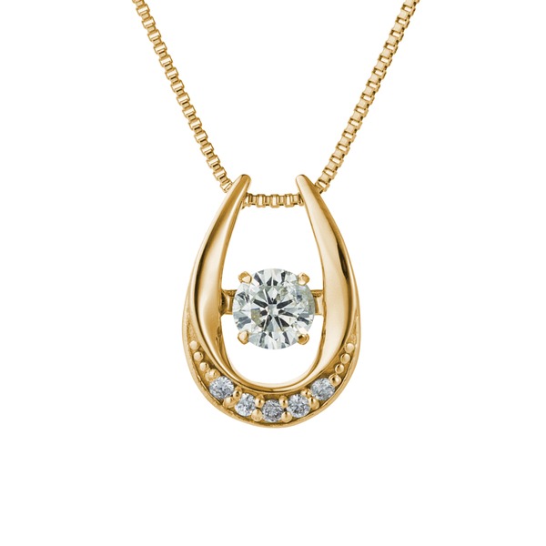 ダンシングピエロマルチストーンk18ペンダントネックレス