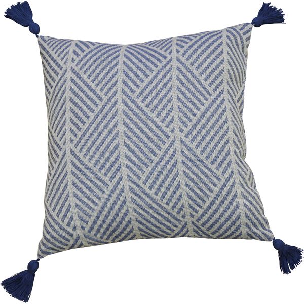 インド綿使用 背あてクッション/座布団 〔2枚組 ネイビー〕 45×45cm 『クラック』〔代引不可〕の通販はクッション