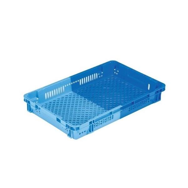 〔5個セット〕 業務用コンテナボックス/食品用コンテナー 〔NF-M18〕 ダークブルー/ブルー 材質：PP〔代引不可〕の通販は