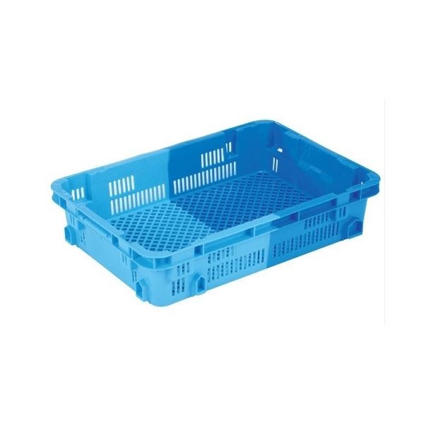 〔5個セット〕 業務用コンテナボックス/食品用コンテナー 〔NF-M27〕 ダークブルー/ブルー 材質：PP〔代引不可〕の通販は 15,250円