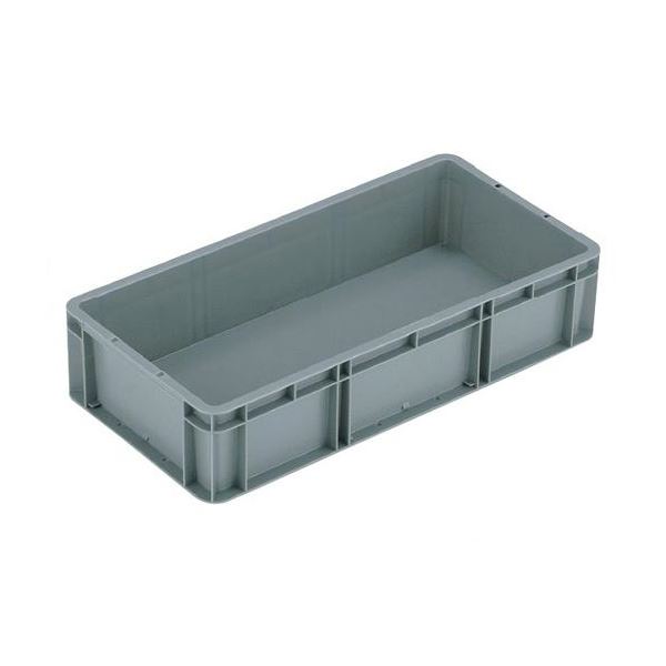 〔5個セット〕 TP規格コンテナボックス 〔TP-361.5B 穴無し〕 グレー 相互モジュール嵌合可〔代引不可〕の通販は