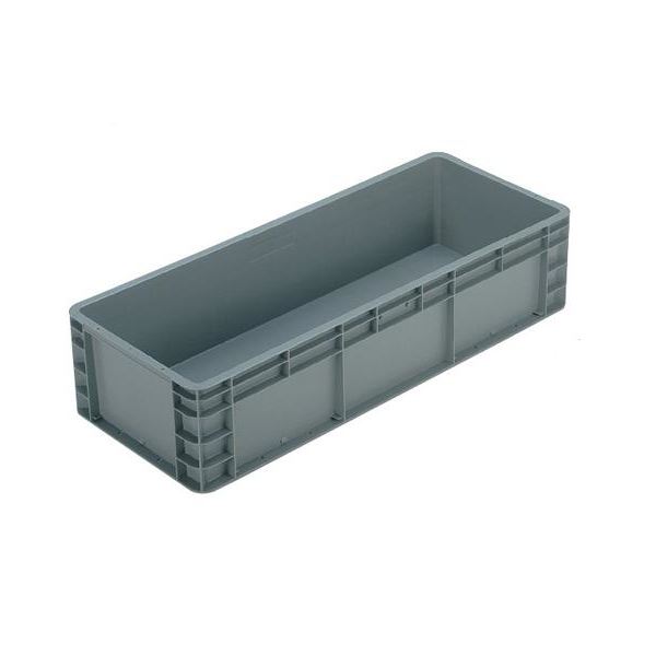 TP規格コンテナボックス 〔TP-382B 穴無し〕 グレー 相互モジュール嵌合可〔代引不可〕の通販は 7,987円
