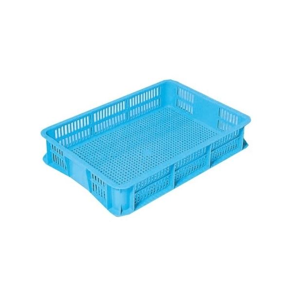 〔5個セット〕 リステナー/網目コンテナボックス 〔MB-10〕 ブルー メッシュ構造 〔みかん 果物 野菜等収穫 保管 保存 物流〕〔代引不可〕の通販は 11,595円