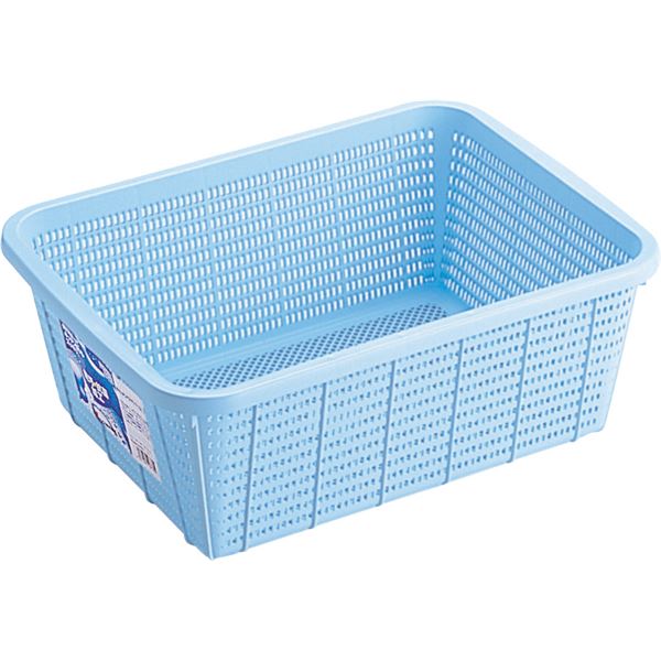 〔28セット〕 キッチンバスケット/キッチン用品 〔DMサイズ〕 ブルー 材質：PP メッシュ形状 『HOME＆HOME』〔代引不可〕の通販は