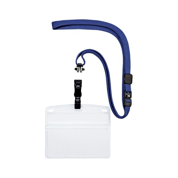 オープン工業 吊り下げ名札 脱着式 ヨコ特大 10枚 青 NL-6-BU〔代引不可〕の通販は 6,100円