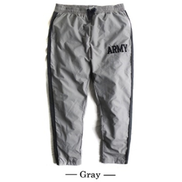 US　ARMY　IPFU　防風撥水加工大型リフレクタートレーニングパンツレプリカ　Ｌ　グレー〔代引不可〕の通販は 7,180円