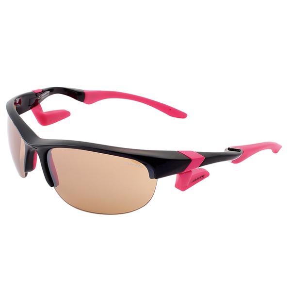 AirFly(エアフライ) ノーズパッドレススポーツサングラス オーバルレンズ ブラック/ライトブラウン AF-102 C5S〔代引不可〕の通販は