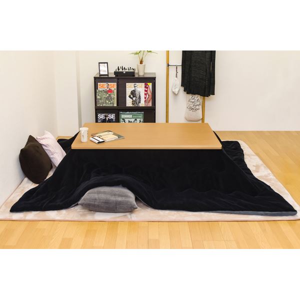 ダイニングコタツ 135×85cm 長方形 手元コントローラー ブラウン （BR