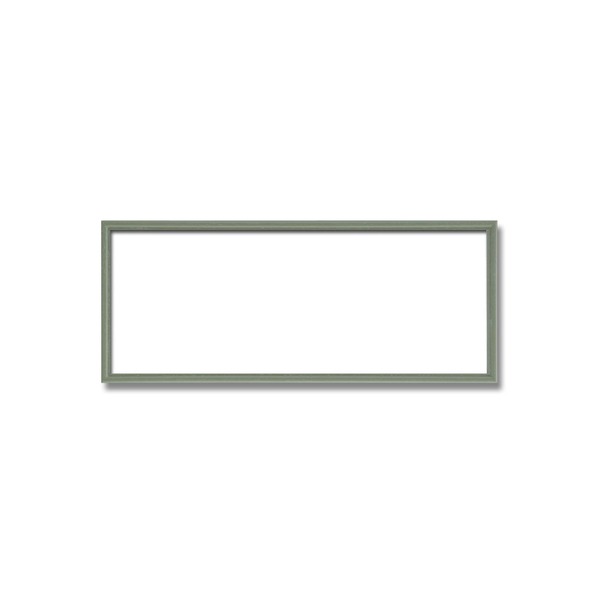 〔長方形額〕木製額 縦横兼用額 カラー4色展開 カラー長方形額（450×200mm）グリーン〔代引不可〕の通販は 6,767円