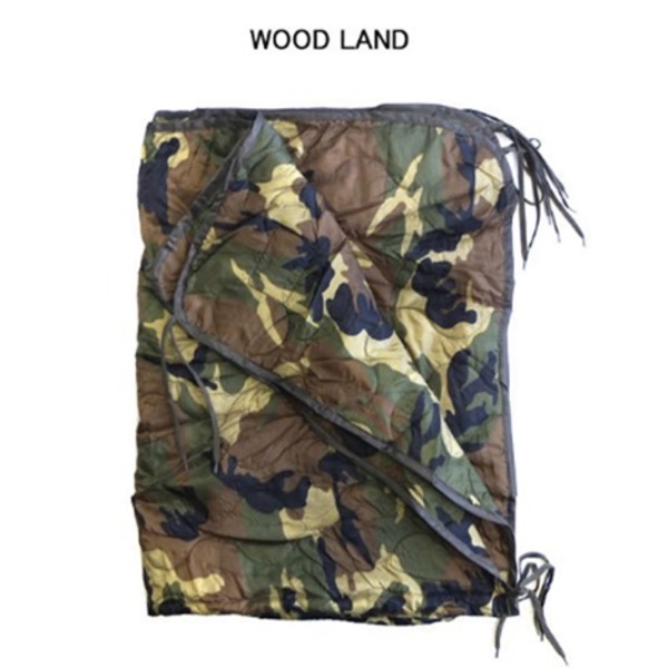 ミリタリー迷彩柄ポンチョライナー ウッドランド〔代引不可〕の通販は