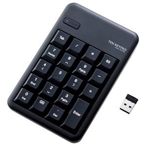 エレコム ワイヤレステンキーボード／Mサイズ／メンブレン／高耐久／ブラック TK-TDM017BK〔代引不可〕の通販は