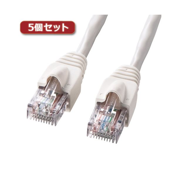 5個セット サンワサプライ UTPエンハンスドカテゴリ5ハイグレード単線ケーブル KB-10T5-01NX5〔代引不可〕の通販は 11,473円