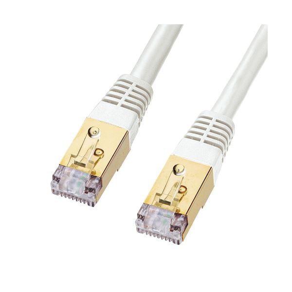 サンワサプライ カテゴリ7LANケーブル10m KB-T7-10WN〔代引不可〕