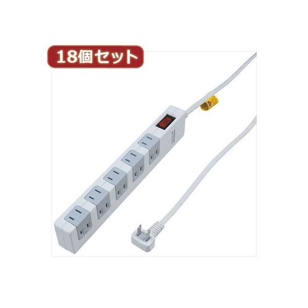 YAZAWA 18個セット 雷ガード・ブレーカー集中SW付10個口 Y02FSBK1012WHX18〔代引不可〕の通販は