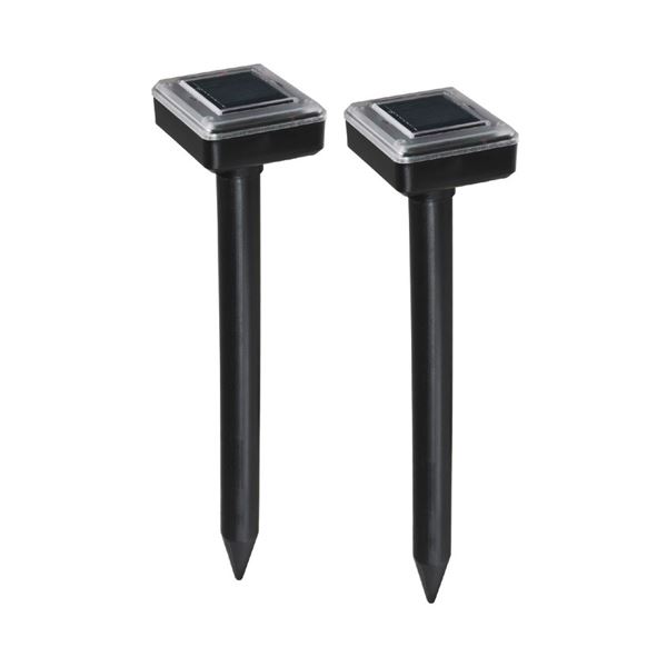 （まとめ） セーブ・インダストリー ソーラー式モグラ撃退器 2本入 811873 〔×2セット〕〔代引不可〕の通販は 7,559円