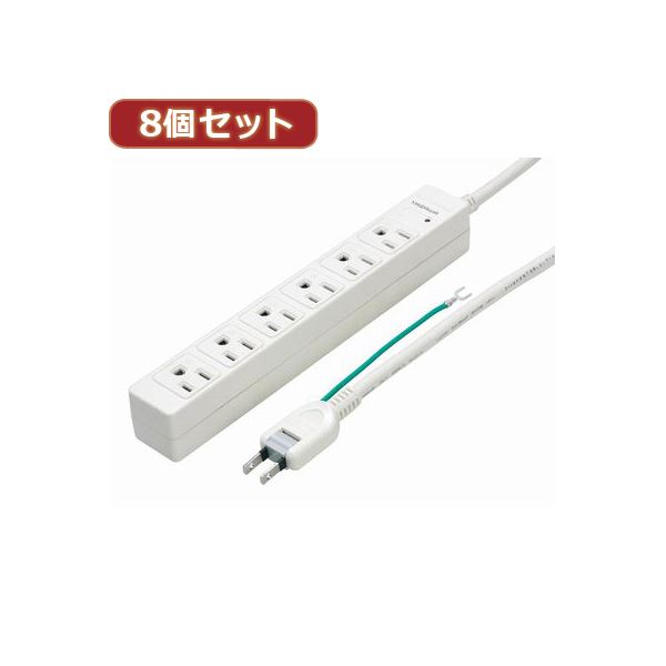 YAZAWA 8個セット3Pマグネットタップ Y02JKP605WHX8〔代引不可〕の通販は 41,530円